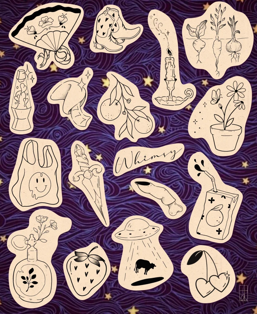 Cute-funky-retro-matching-best-friend-tattoos1